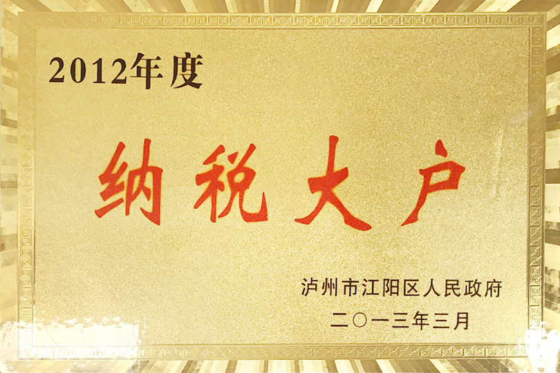 2012年度納稅大戶(hù)